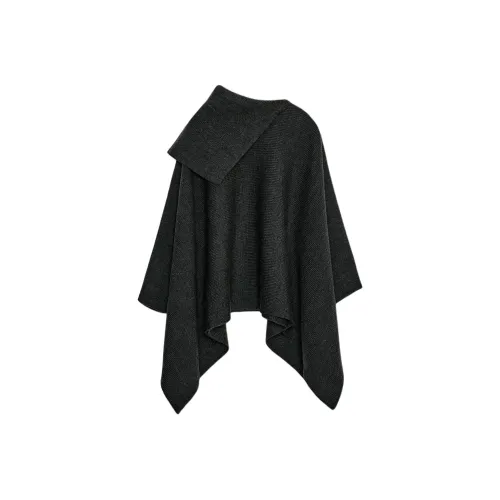 ZARA Темно-серый женский плащ