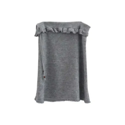 LOWEAR KNIT Юбка с оборками повседневная короткая женская