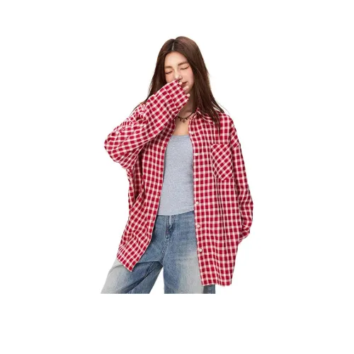 Shuhao Bai Красный Женские Рубашки