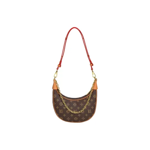 OUBOTE Сумка через плечо из коровьей кожи женская коричневая