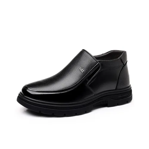 Warrior Термический Рекомендуемый рост Увеличенный Высокий Топ Повседневный Хлопок Кожаные туфли Мужской