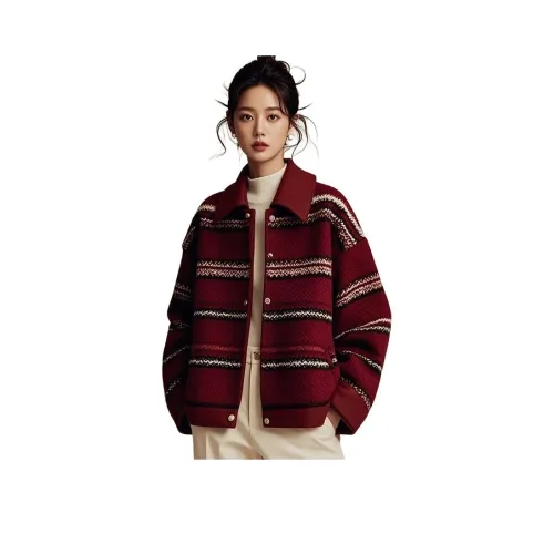 ЮЙЧЖАОЛИНЬ Red Coat Женское короткое пальто