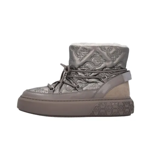 PINKO Love Birds series Высокие сноубутсы для женщин серые