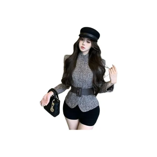 ЮЙЧЖАОЛИНЬ Коричневый Женский Короткий Пальто