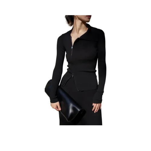 ZVJH Черный Женский Трикотаж