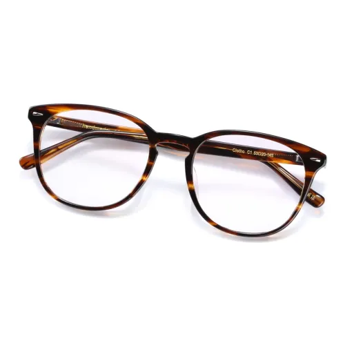 QINGZHIZUO Ацетатная пластина Квадрат OPTICAL Очки Унисекс Пламя Черепаховый Черный Тысячелетний Зеленый