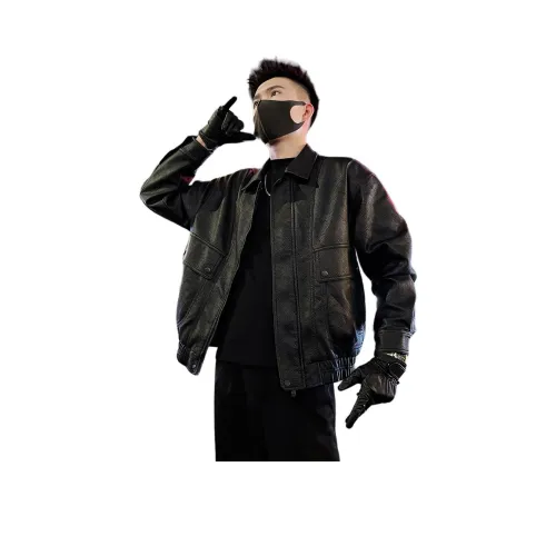 FRQ Черный Унисекс Кожаные куртки