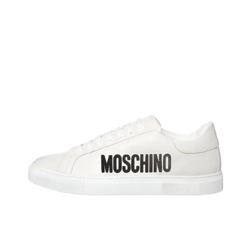 MOSCHINO Serena Low Топ Скейтборд Кроссовки Мужские Белые
