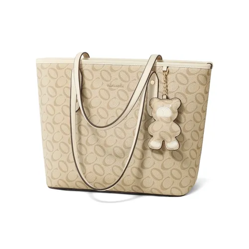 COMELY Сумка через плечо из синтетической кожи стандартная женская абрикосового цвета