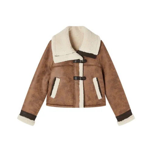 XIANGYING Кофе Женские Меховые изделия