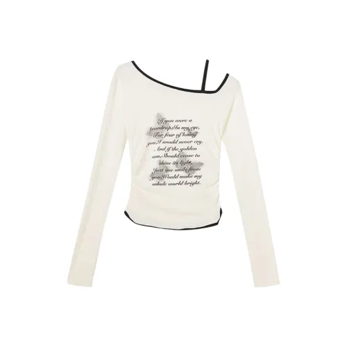 Wang Leshi Белые Женские T-рубашки