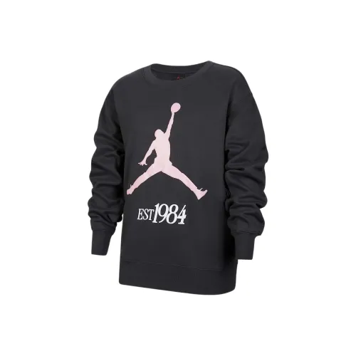 Джордан Свитшот Jumpman Club Серый Черный Детский