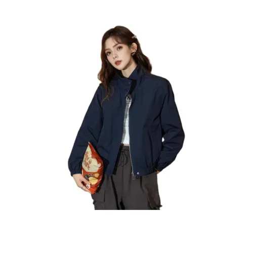 FAWENXIANGZI Темно-синие женские куртки
