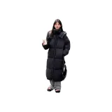 Черный хлопковый пуховик