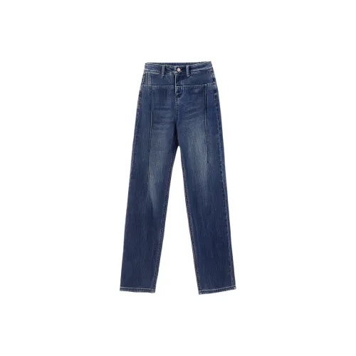 AURORA DIARY Винтажные синие брюки Женские Джинсы