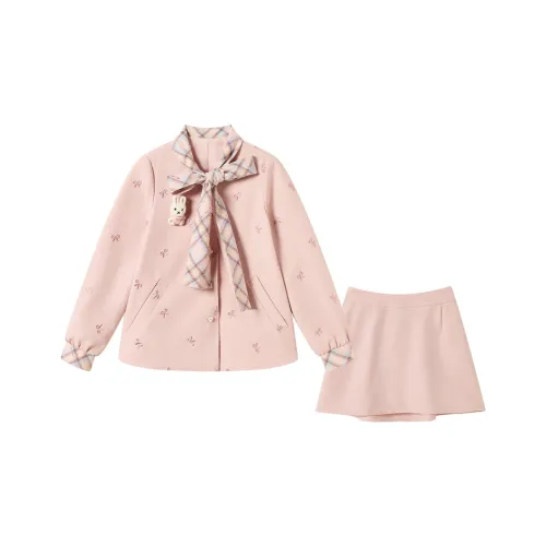 FABRIC PIG Пальто+Короткая Юбка Включает Ремень Женские Комплекты с Юбкой