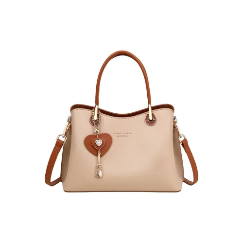 PT'SON Коровья кожа с синтетической кожей сумка обычный женский молочно-чайный