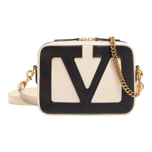 Valentino Овчина Сумка на плечо Мужская Масляный Белый и Черный