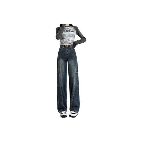 Garbege Blue Gray Jeans Women's Jeans