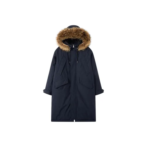 JOSR Темно-синий Синий Женские Пуховики