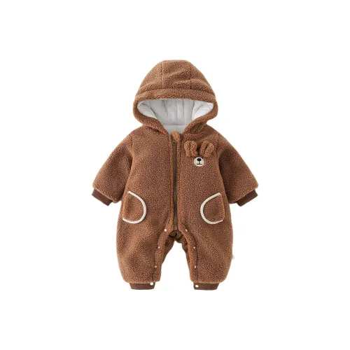 XiaoJinBu Темно-коричневый Малыш Комбинезоны Ползунки
