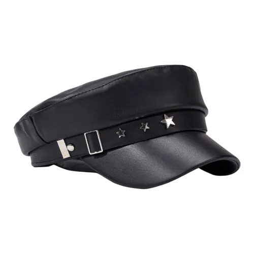 Classmate Yang Кожа Шапки и Кепки Женские Черный Бежевый