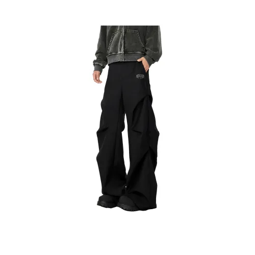 OPMO Черный Съемный Застежка-липучка Включено Унисекс Костюмные Штаны