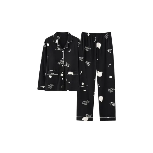 MADALLO Черный Женский Пижамный Комплект