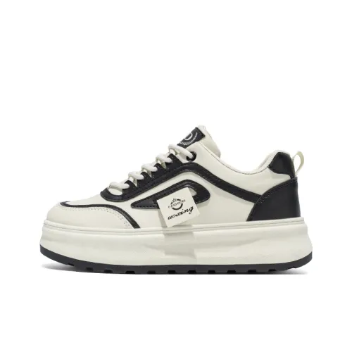 Yalu Preferred Высота Увеличивающие Износостойкие Дышащие Противоскользящие Низкие Кроссовки для Скейтбординга Женские