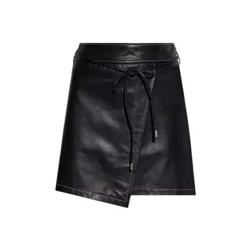 PS By Paul Smith Кожаные короткие юбки женские