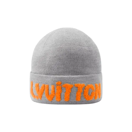 LOUIS VUITTON Овечья шерсть Шапки-бини Мужской Светло-серый