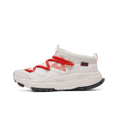 PEAK Повседневная обувь Низкий топ Холщовый Белый Красный Мужской