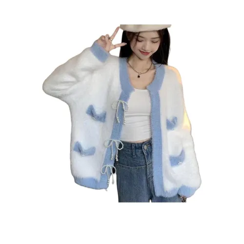 AHRTB Синий Пальто Женское Короткое Пальто