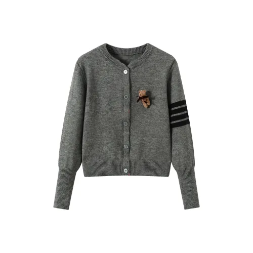 DDXZXIZI Темно-серый Женский Трикотаж