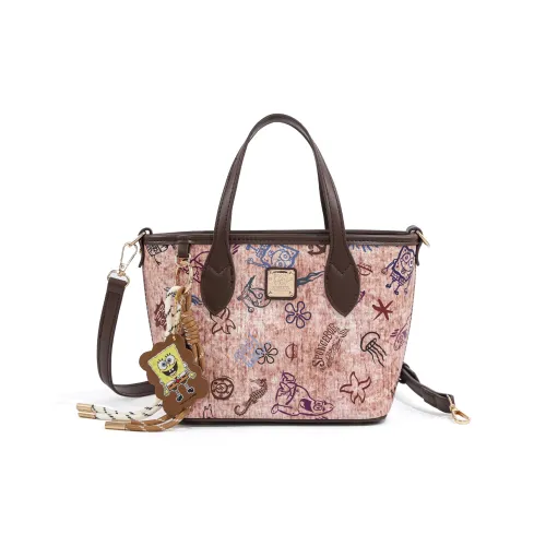 SPONGEBOB SQUAREPANTS ПУ (полиуретан) Сумка Стандартная Женская Кофейного цвета