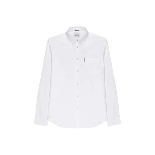 BEN SHERMAN Белые Мужские Рубашки