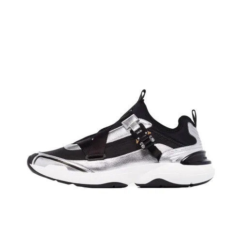 HajimeSorayama x DIOR B24 Low Топ Повседневная обувь Мужская Черный Серебряный