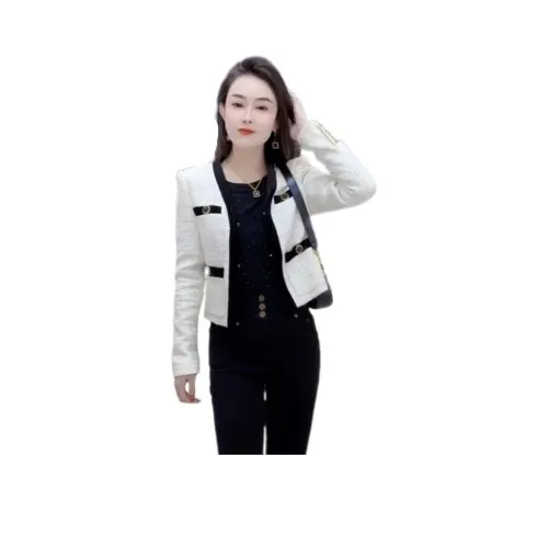 VINMUK Белый Женский Короткий Пальто