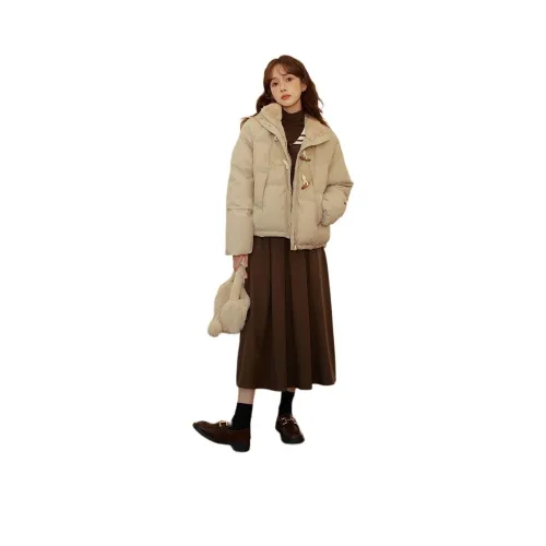 AHRTB Хаки Женские пуховики