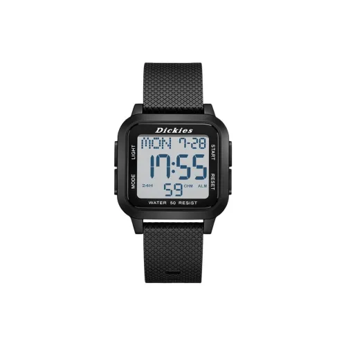 Dickies Наручные часы Электронный механизм Силиконовый ремешок 46*42 мм Серый циферблат Мужские часы