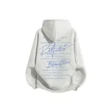 Утолщенный с флисовой подкладкой, бело-серый вереск