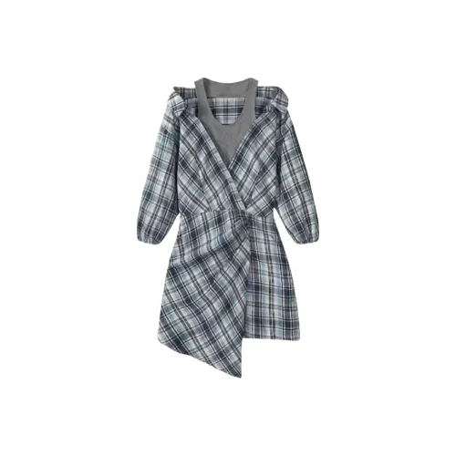 JOPPTI Темно-синий Синий Женские Длинные Платья с Длинными Рукавами