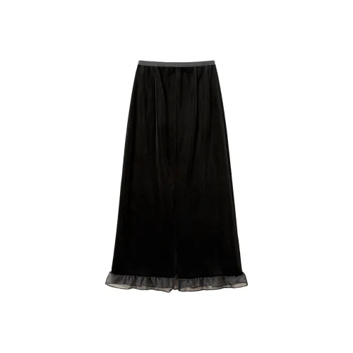 TOUCH Повседневный Длинный Юбка Женская Черная