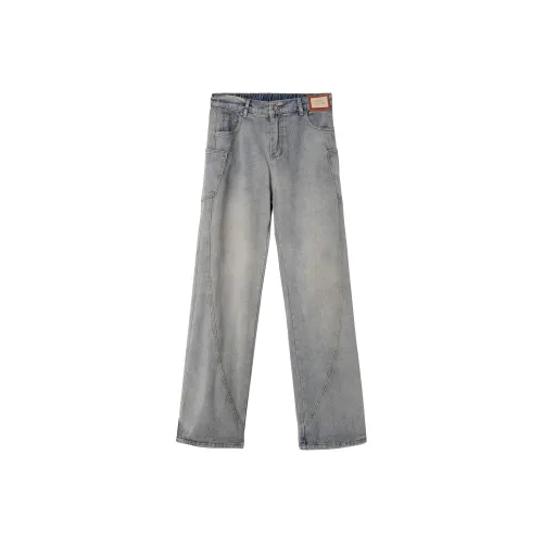 ASHER LEVINE Blue Unisex Jeans ASHER LEVINE Синий Унисекс Джинсы