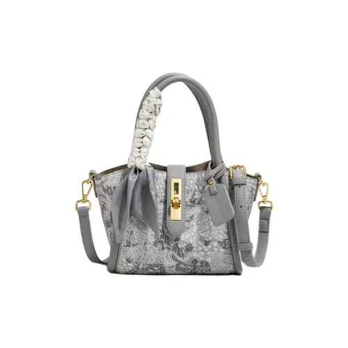 MACKJANICE Вышивка Корзинка-сумка Сумка через плечо Сумка Женская Вышивка Серый