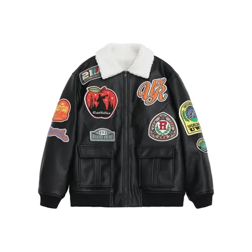 UNTILWERICH Кожа Куртка Унисекс