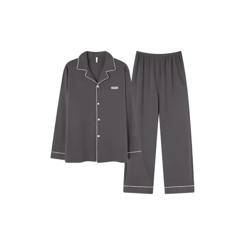 MULONGSHIJIA Премиум Серый Мужской Пижамный Комплект