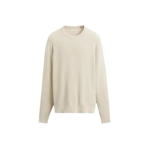 ZARA Экрю Мужские Свитера