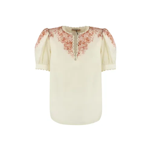 TWINSET Milano T Рубашка Женская Бежевая