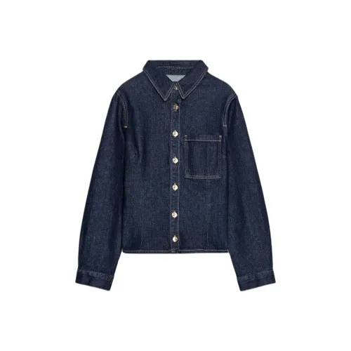 ZARA Синие Женские Рубашки